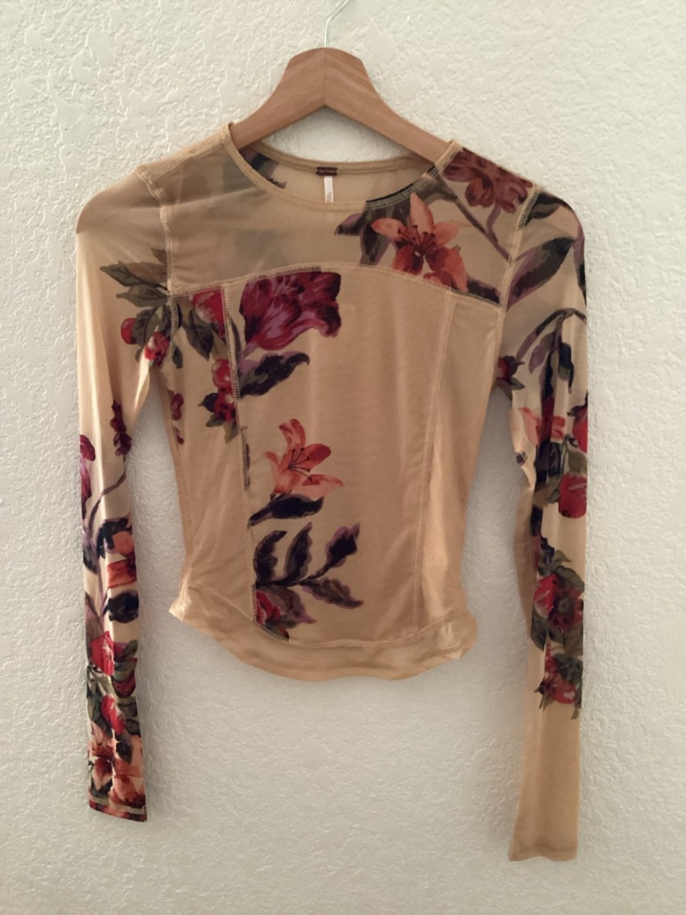 Free People Betty’s Garden Mesh Top